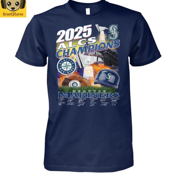 2025 ALCS Champions Seattle Mariners T Shirt