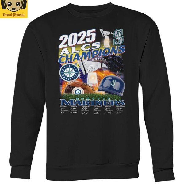 2025 ALCS Champions Seattle Mariners T Shirt