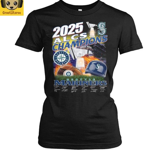 2025 ALCS Champions Seattle Mariners T Shirt