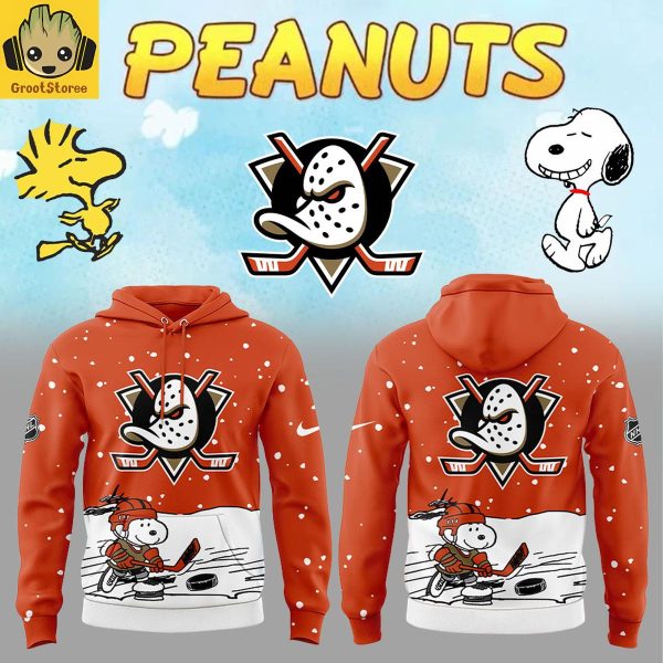 Anahiem Ducks Snoopy Peanuts Costumes 2025 Hoodie Shirt