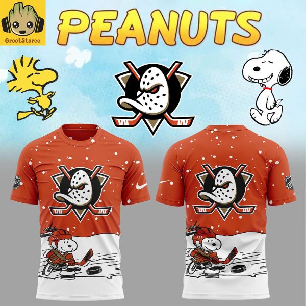 Anahiem Ducks Snoopy Peanuts Costumes 2025 Hoodie Shirt