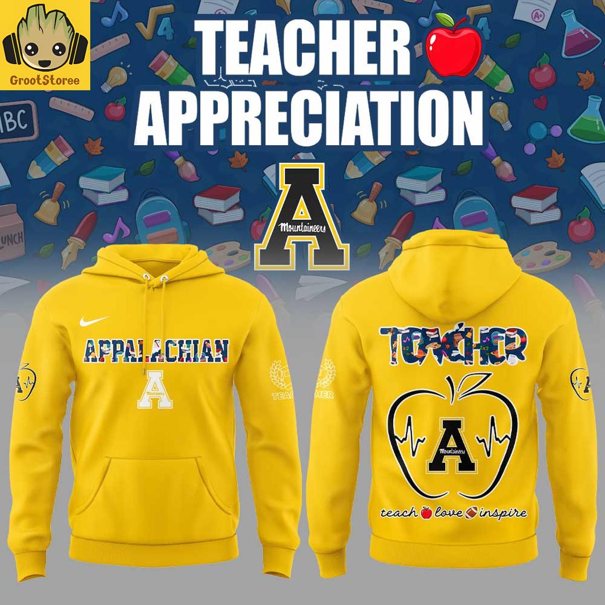 Appalachian State Mountaineers Teachers Appreciation 2025 Hoodie Shirt Appalachian State Mountaineers Teachers Appreciation 2025 Hoodie Shirt
