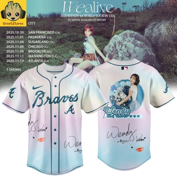 Atlanta Braves x Wendy Wealive World Tour 2025 Jersey