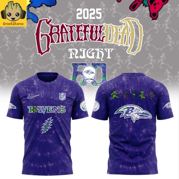 Baltimore Ravens Grateful Dead Night 60th Anniversary Hoodie Shirt