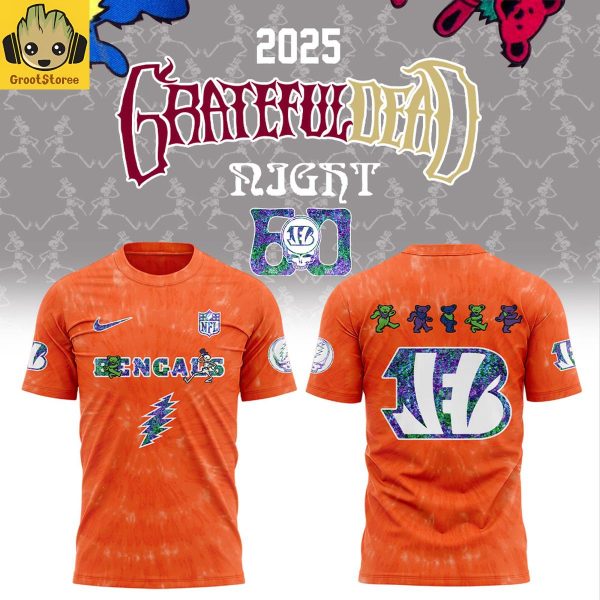 Cincinnati Bengals Grateful Dead Night 60th Anniversary Hoodie Shirt