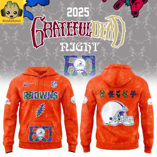 Cleveland Browns Grateful Dead Night 60th Anniversary Hoodie Shirt