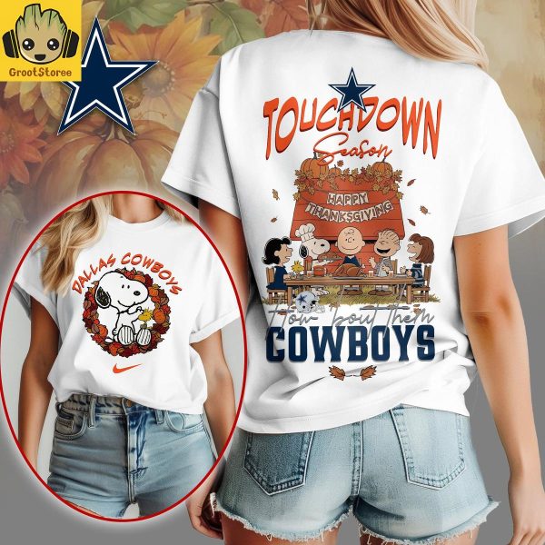 Dallas Cowboys x Snoopy Peanuts Thanksgiving Touchdown Season Shirt
