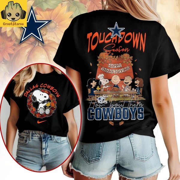 Dallas Cowboys x Snoopy Peanuts Thanksgiving Touchdown Season Shirt