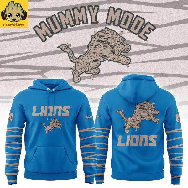 Detroit Lions Mummy Mode Blue Hoodie Shirt