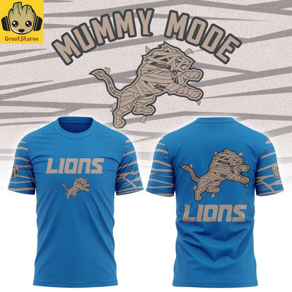 Detroit Lions Mummy Mode Blue Hoodie Shirt