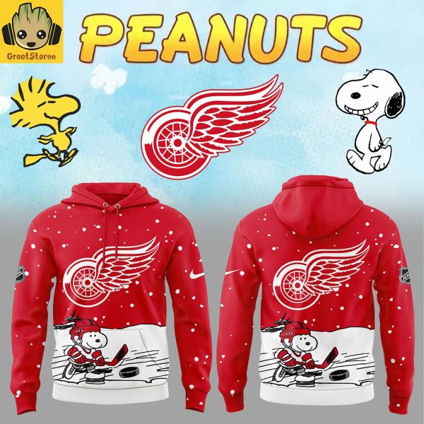 Detroit Red Wings Snoopy Peanuts Costumes 2025 Hoodie Shirt