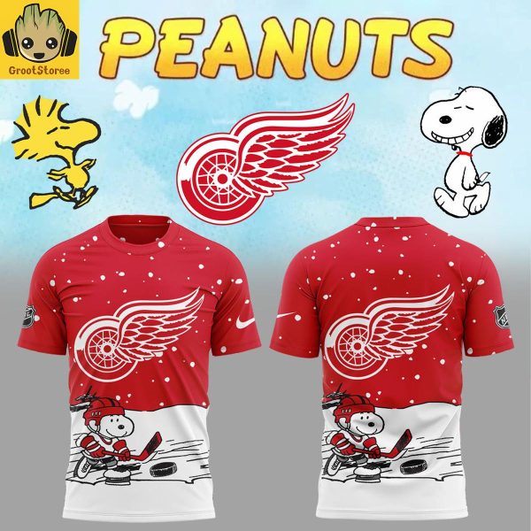 Detroit Red Wings Snoopy Peanuts Costumes 2025 Hoodie Shirt