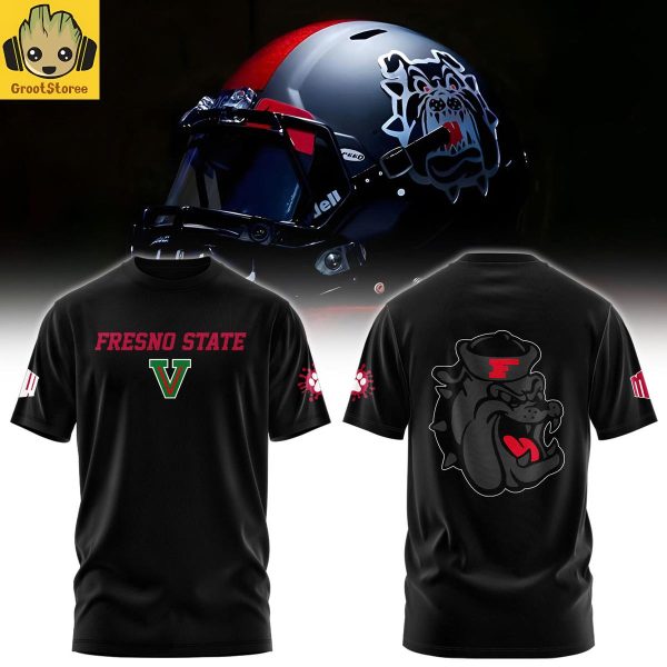 Fresno State Bulldogs Black Uniform Hoodie Shirt