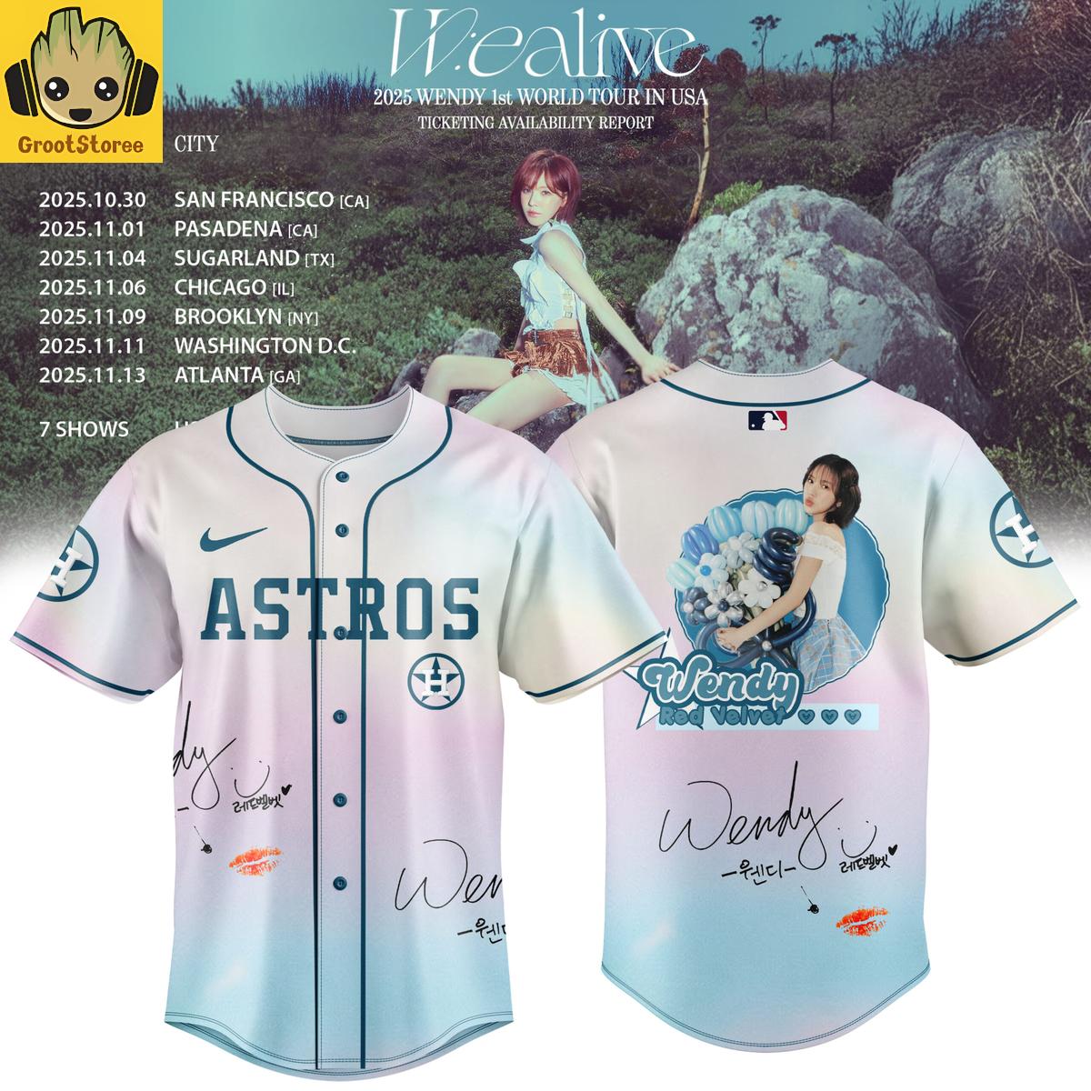 Houston Astros x Wendy Wealive World Tour 2025 Jersey Houston Astros x Wendy Wealive World Tour 2025 Jersey