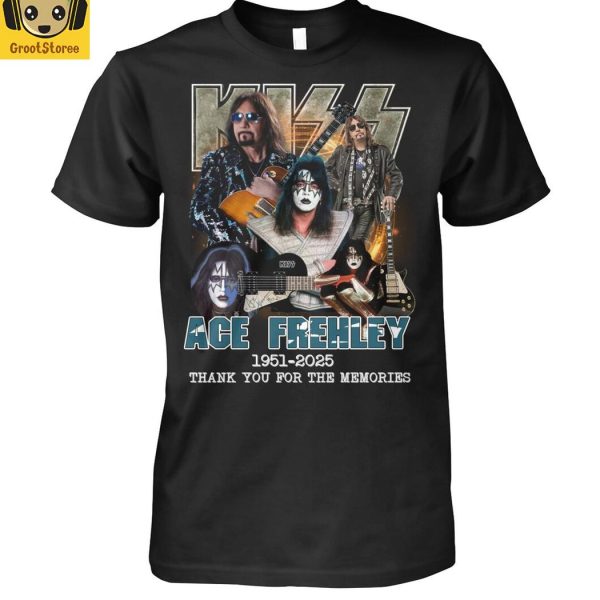 Kiss Band Ace Frehley 2025 Memories T Shirt