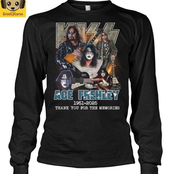 Kiss Band Ace Frehley 2025 Memories T Shirt