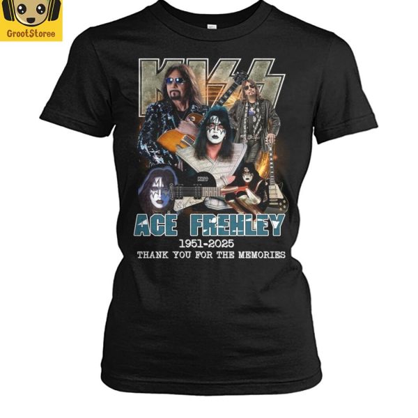 Kiss Band Ace Frehley 2025 Memories T Shirt