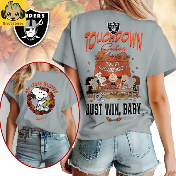 Las Vegas Raiders x Snoopy Peanuts Thanksgiving Touchdown Season Shirt