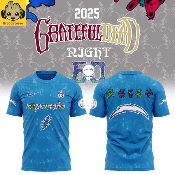 Los Angeles Chargers Grateful Dead Night 60th Anniversary Hoodie Shirt
