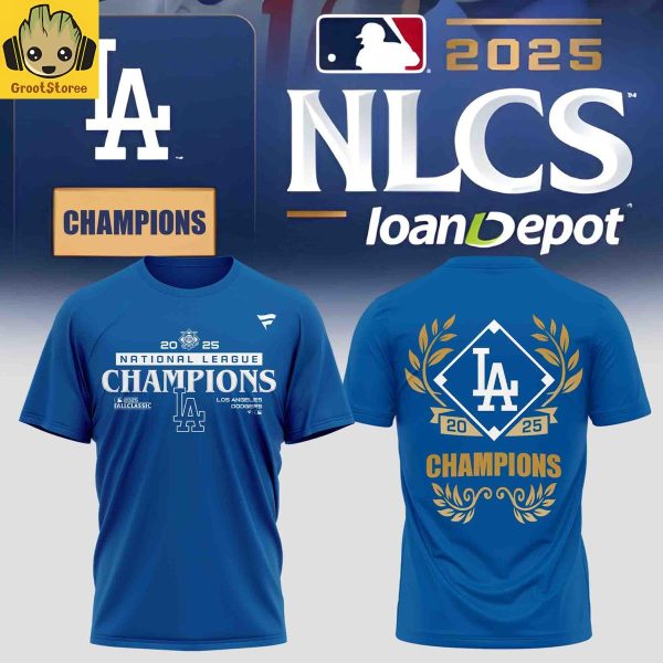 Los Angeles Dodgers 2025 NL Champions Hoodie Shirt