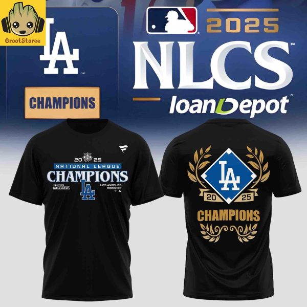 Los Angeles Dodgers 2025 NL Champions Hoodie Shirt