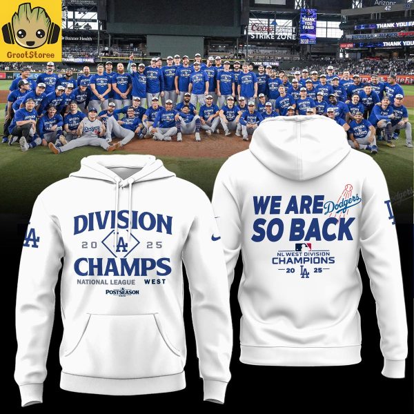 Los Angeles Dodgers NL Champions We Are Back 2025 Hoodie Shirt