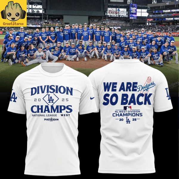 Los Angeles Dodgers NL Champions We Are Back 2025 Hoodie Shirt