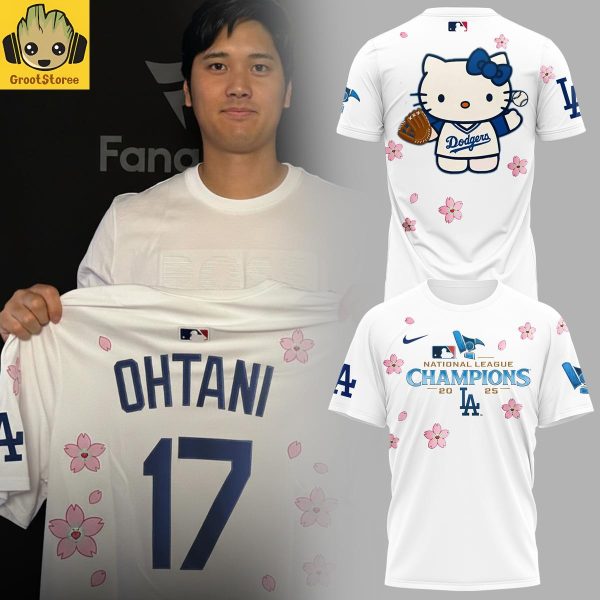 Los Angeles Dodgers National League Champions Ohtani x Hello Kitty Hoodie Shirt