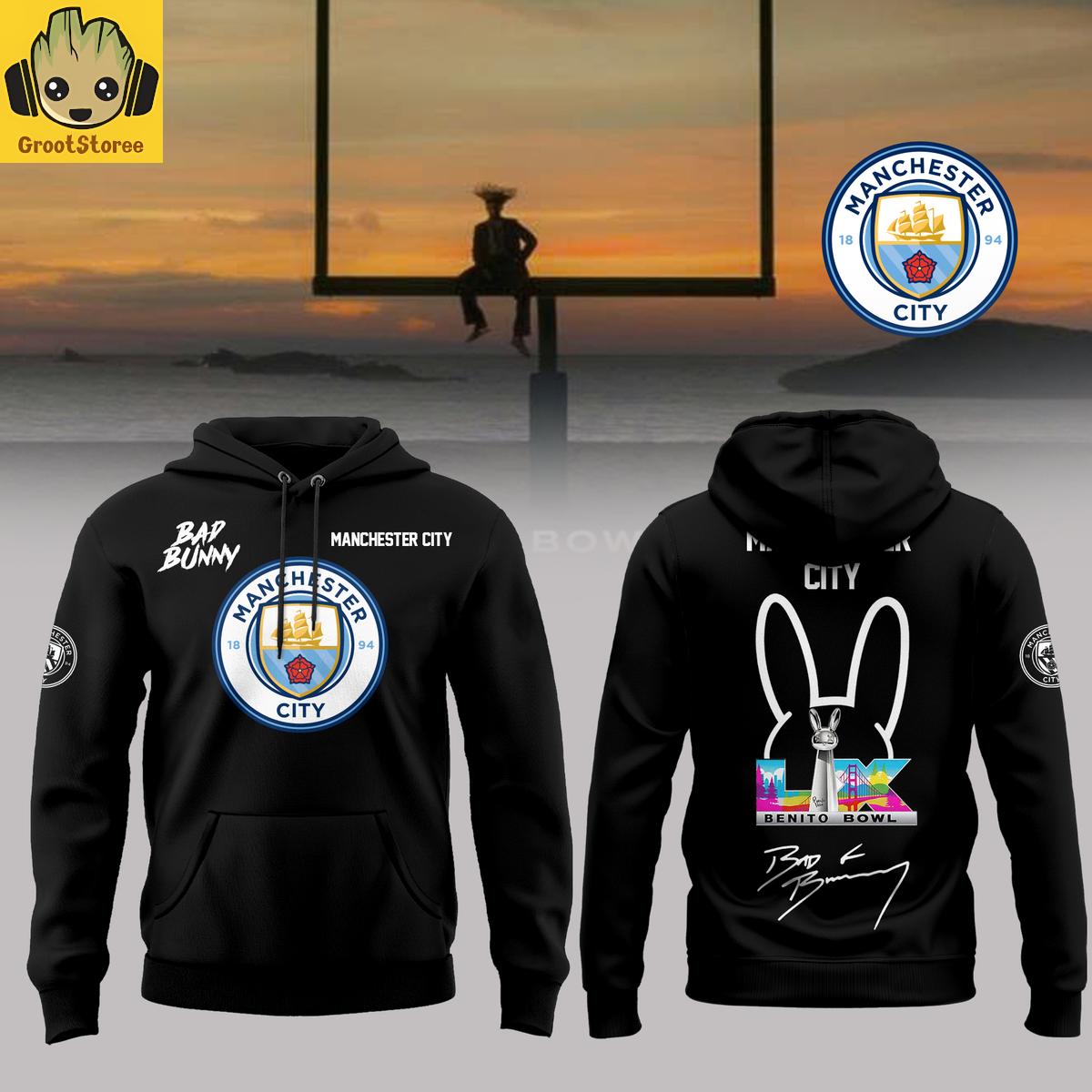 Manchester City x Bad Bunny Benito Bowl Hoodie Shirt Manchester City x Bad Bunny Benito Bowl Hoodie Shirt