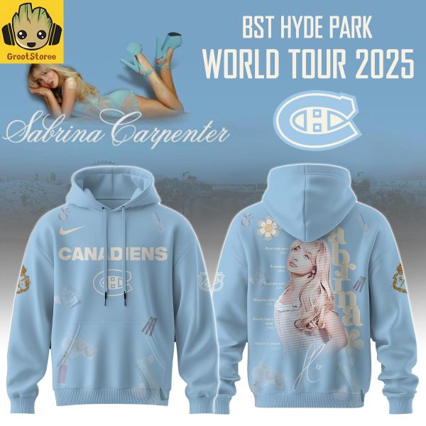 Montreal Canadiens x Sabrina Carpenter Short N’ Sweet Tour Hoodie Shirt