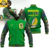 Oregon Ducks Grateful Dead 60 Years Black Baseball Jacket