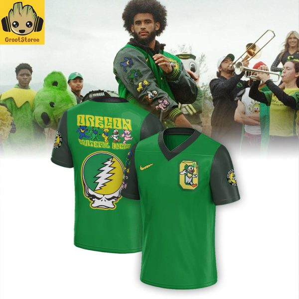 Oregon Ducks Grateful Dead 60 Years Football Jersey