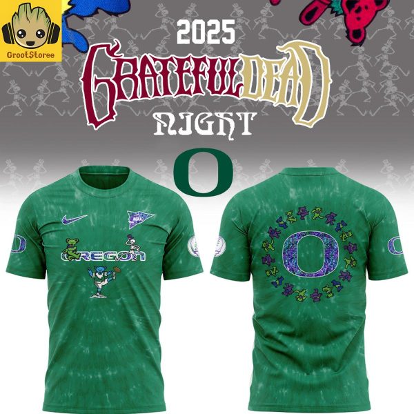 Oregon Ducks Grateful Dead 60th Anniversary Hoodie Shirt