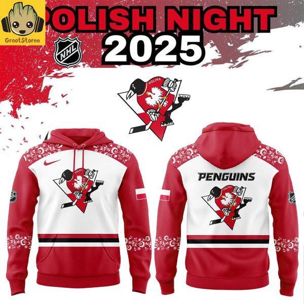 Pittsburgh Penguins Polish Heritage Night 2025 Hoodie Shirt