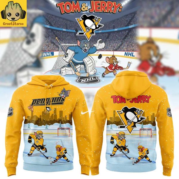 Pittsburgh Penguins Tom And Jerry Christmas Hoodie Shirt