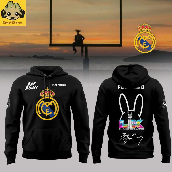 Real Madrid x Bad Bunny Benito Bowl Hoodie Shirt