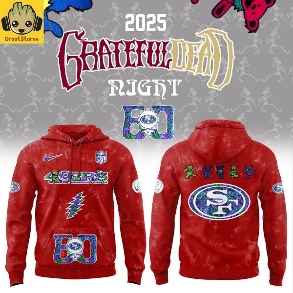 San Francisco 49ers Grateful Dead Night 60th Anniversary Hoodie Shirt