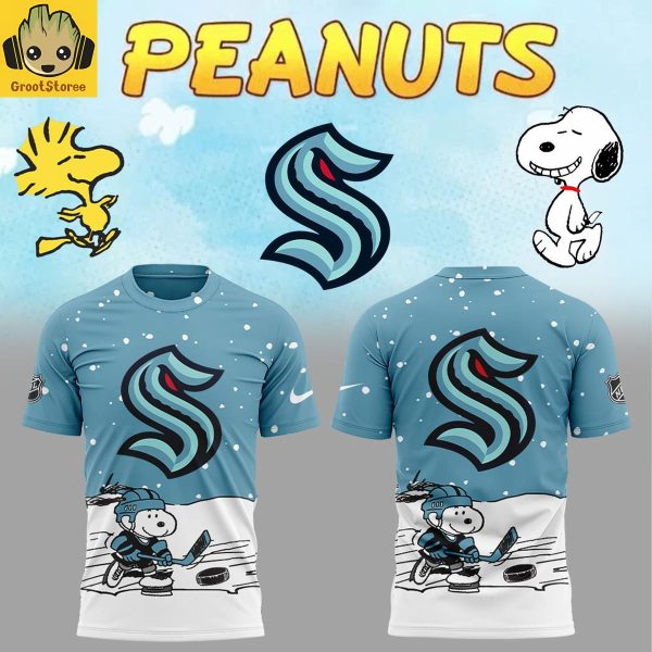 Seattle Kraken Snoopy Peanuts Costumes 2025 Hoodie Shirt