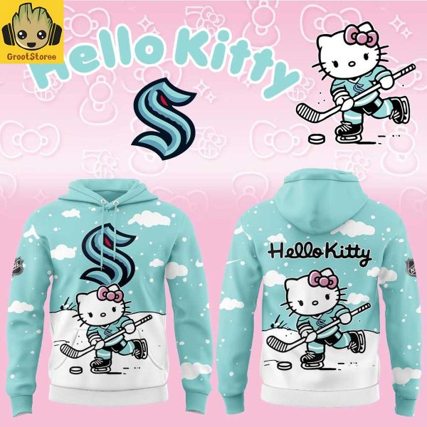 Seattle Kraken x Hello Kitty Christmas 2025 Hoodie Shirt