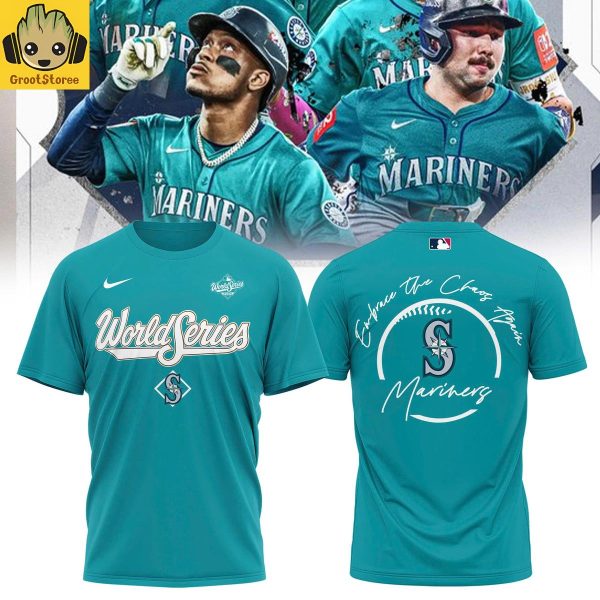 Seattle Mariners AL Champions 2025 Embrace The Chaos Again Hoodie Shirt