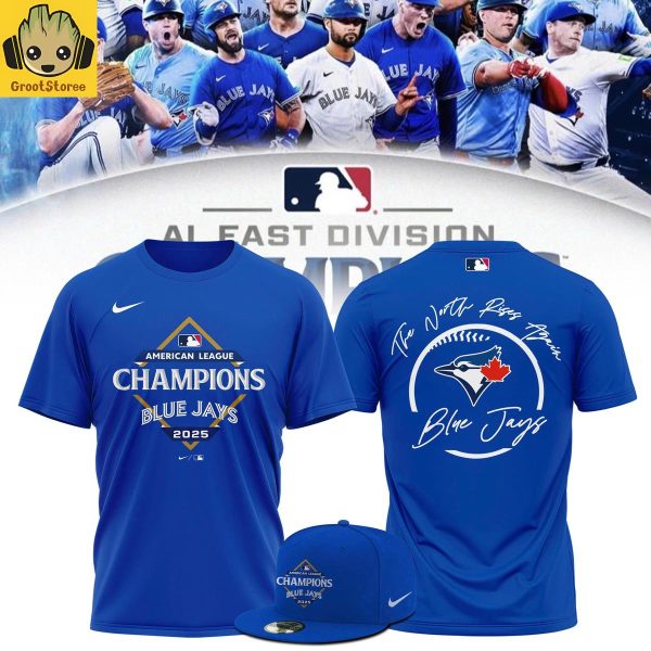 Toronto Blue Jays AL Champions 2025 The North Rises Again Hoodie Shirt