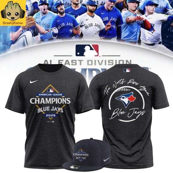 Toronto Blue Jays AL Champions 2025 The North Rises Again Hoodie Shirt