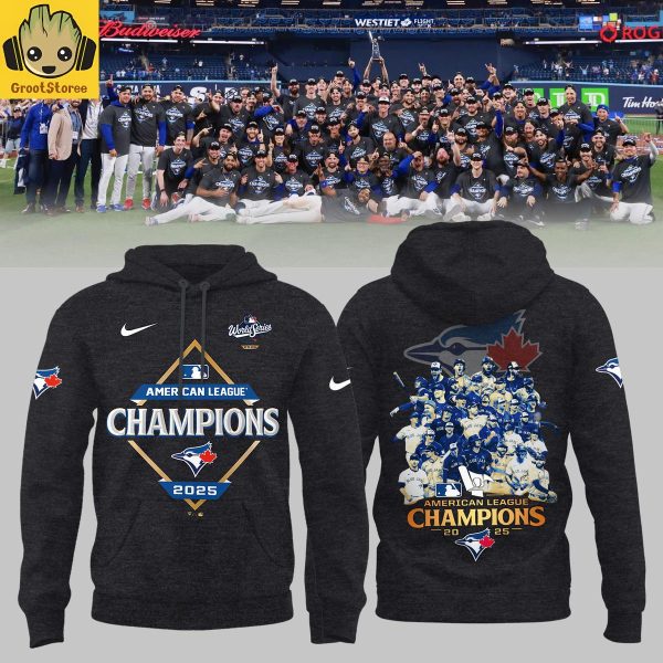 Toronto Blue Jays ALCS Champions 2025 Gray Hoodie Shirt