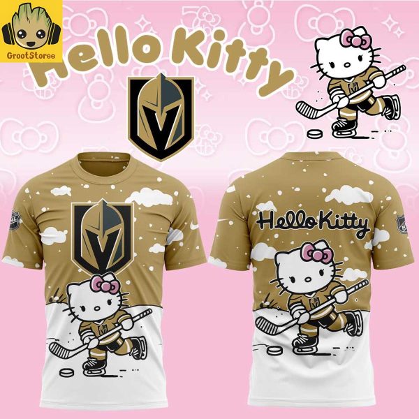 Vegas Golden Knights x Hello Kitty Christmas 2025 Hoodie Shirt