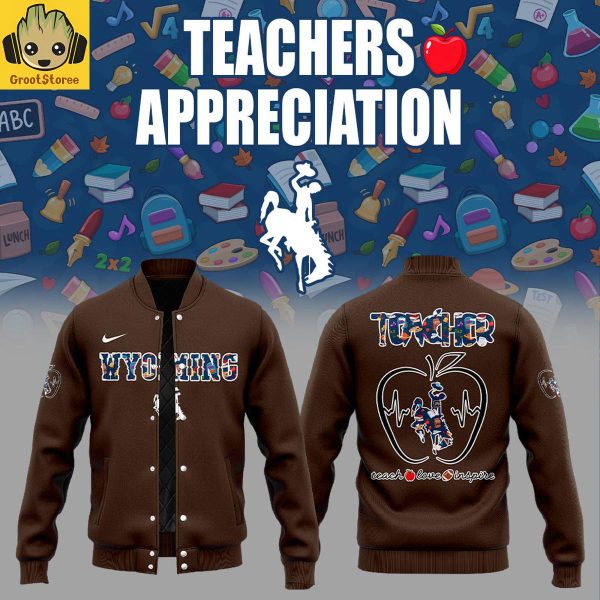Wyoming Cowboys Teachers Appreciation 2025 Baseball Jacket