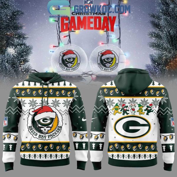 Green Bay Packers x Grateful Dead NFL Christmas Game Day Hoodie