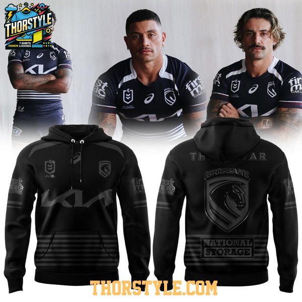 2026 Brisbane Broncos A Tribute to Cyril Connell Black In Black Hoodie