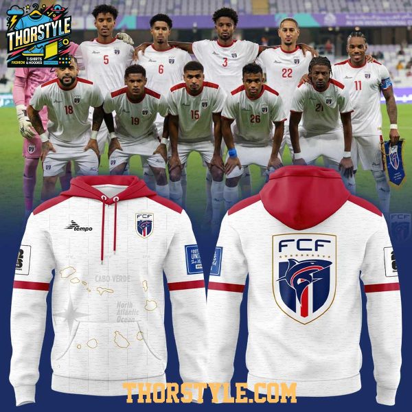 2026 World Cup Qualification Cape Verde National Team White Hoodie
