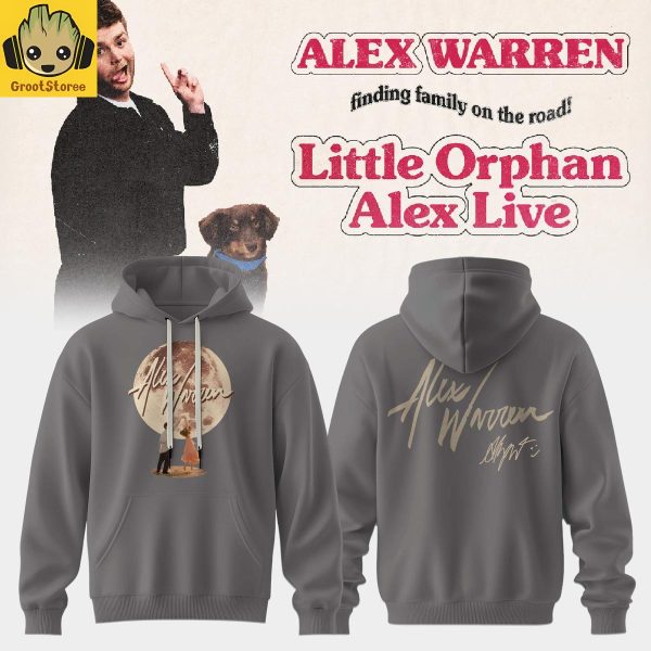 Alex Warren Little Orphan Alex Tour Ordinary Gray Hoodie
