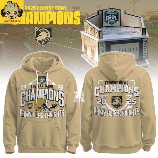 Army Black Knights 2025 Fenway Bowl Champions Hoodie Shirt